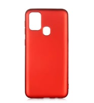 Galaxy M31 Kılıf Kamera Çıkıntılı Soft Silikon (Kırmızı)