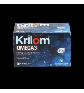 Krilom Omega 3 Balık Yağı Ve Akstantin İçeren Takviye Edici Gıda Kapsül 50 Yumuşak Kapsül