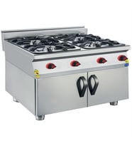 CSA Karacasan 900 Seri  Dolaplı 80 cm 4 Gözlü Doğalgazlı Ocak