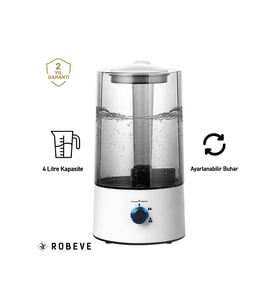 Ultrasonik Hava Nemlendirici 4L Buhar Makinesi ve Aroma Difüzörü