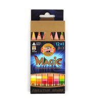 Koh-i-Noor Kohinoor Magic Jumbo Sihirli Kuruboya Kalem Seti 12 Li (Karışık)