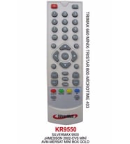 Uydu Kumandası Sılvermax 9500 Jamesson 2002-cvs Mını Avm-mersat Mını Box Gold Uydu Kumandası Kr9550(uyumlu)