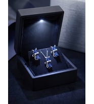 925 Ayar Gümüş Zarif Kişiye Özel Doğum Taşlı Kedi Kolye Küpe Set.rose.gold.rodaj Renk Seçeneği