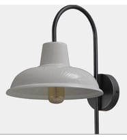 Mylights Metal Kuğu Aplik Modern Spor Duvar Lambası Endustiriyel Aplik Beyaz