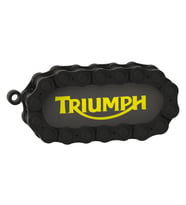 TRIUMPH Logolu Özel Tasarım Zincir Detaylı Motosiklet Anahtarlığı
