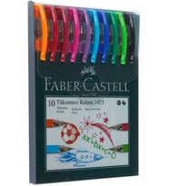Faber-Castell 1425 Tükenmez Ailesi 10'Lu Poşet