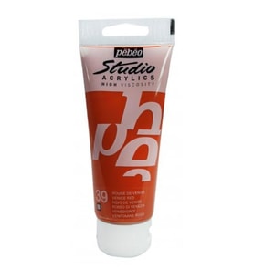 Pebeo Studio Akrilik Boya 100 ml. 39 Venice Red 