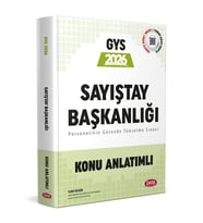 2026 GYS Sayıştay Başkanlığı Konu Anlatımlı Data Yayınları