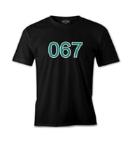 Squid Game-Number 067 Siyah Erkek Tshirt