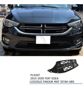 Fiat Egea Uyumlu Logosuz Panjur Mat Siyah ABS 2015-2020 Parça