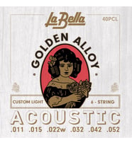LA BELLA 11-52 AKUSTİK GİTAR TELİ 40PCL