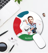 Kişiye Özel Karikatür Emlakçı Tasarımlı Mouse Pad 054