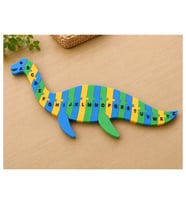 Alvera Dinozor Şeklinde Alfabe Puzzle – 3D Baskı A-Z Harf Eşleştirme Oyuncağı