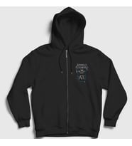 Presmono Unisex Siyah Coffin Avenged Sevenfold Fermuarlı Kapüşonlu Sweatshirt 15599tt