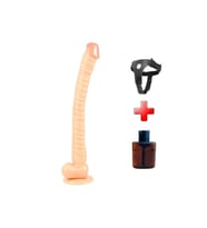 Belden Bağlamalı 40 cm Gerçekçi Uzun & Kalın Dildo Penis