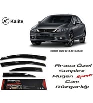 Honda Civic Fb7 Cam Rüzgarlığı Mugen Tip Sunplex 2012-2016