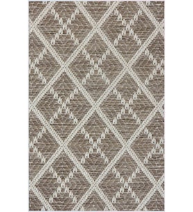 Eliana Home Baskılı, Yıkanabilir Kaymaz Taban Salon Halısı LNA0631 100x150 cm (Kahverengi)