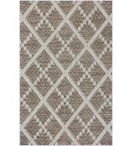 Eliana Home Baskılı, Yıkanabilir Kaymaz Taban Salon Halısı LNA0631 100x150 cm (Kahverengi)