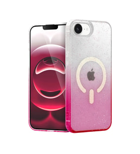 iPhone 17E Pummel Shiny Magsafe Kapak - Pembe