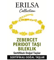 Sertifikalı Kırık Taşlı Model İnci – Zebercet (Peridot) Taşı Bileklik – Denge ve Canlılık Enerjisi (Çok Renkli)