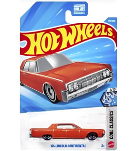 Hot Wheels Tekli Arabalar '64 Li̇ncoln Continental Jjk14 (Kisa Kart)