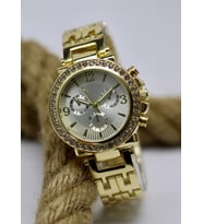 Altın Renk Kordonlu Şık Tasarımlı Kadın Sevgili Anne Hediyelik Kol Saati Mls-1165