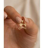 Orjinal 14 Ayar Sertifikalı Altın Özel Tasarım Altın Kolye Ucu Charm Çeşitleri