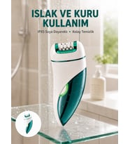 Profesyonel 3 in 1 Epilasyon Cihazı LED Aydınlatmalı Suya Dayanıklı Şarjlı VGR Epilatör Yeni Nesil