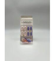 RBS KOZMETİK NAILS 24 LÜ TAKMA TIRNAK MOR BEYAZ