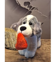 KALPLİ GRİ KÖPEK 20 CM