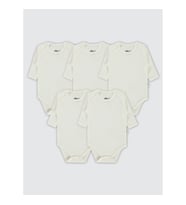 Civil Baby Bebek 5'li Çıtçıtlı Badi 1-3 Yaş  Beyaz