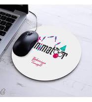 İsimli Animatör Temalı Yuvarlak Mousepad
