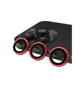 Apple iPhone 14 Pro Max Uyumlu Zore CL-07 Kamera Lens Koruyucu (Kırmızı)