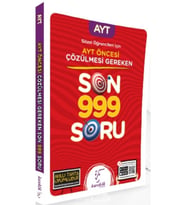 Karekök Yayınları Karekök Yks Ayt Öncesi Çözülmesi Gereken Sözel Son 999 Soru Bankası (Çok Renkli)