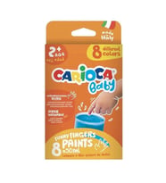 CARIOCA 43174  BABY PARMAK BOYASI 50 ML 8 RENK - 1 SET