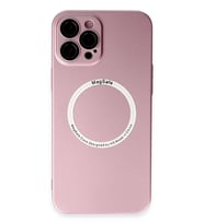 iPhone 12 Pro Kılıf Jack Magneticsafe Lens Silikon - Rose