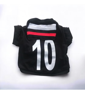 Uno Black Kedi Tişörtü 1,5 - 2,5 kg için uygun (Siyah - Beyaz)