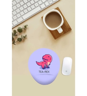 Tea Rex Desenli Bilek Destekli Mouse Pad