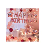Çıtıpıtıstore Lüks 18 Yaş Happy Bırthday Doğum Günü Balon Set