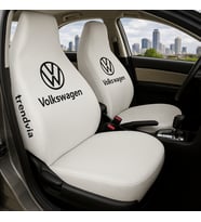 Volkswagen Araç Ön ve Arka Koltuk Kılıfı – Penye Oto Servis Koruma Kılıfı (Beyaz)