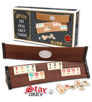 Star Okey 101 Oval Okey Takımı Doğal Ahşap Oval Okey Takımı (101 Okey Oyun Seti Gerçek Ağaçtır)