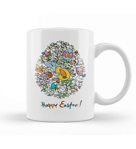 Happy Easter   For Boys Girls   Men Tees Kupa Bardak Porselen