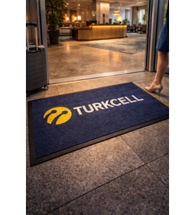 Logolu Halı Paspas Yolluk Özel Üretim Kaymaz Taban LPS006