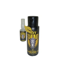 Hot Rhino Bay Bayan Seks Masaj Yağı 60 ml + Hot Rhino 30 ml Geciktirici Sprey