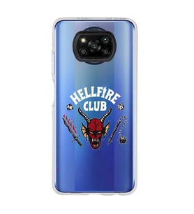 Poco X3 PRO / X3 NFC Uyumlu Hellfire Club Tasarımlı Şeffaf Telefon Kılıfı