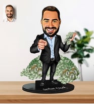 Kişiye Özel İş Adamı Karikatür Biblo