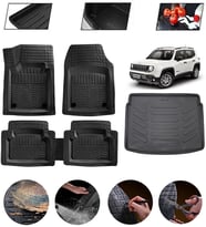 Jeep Renegade 2015 Sonrası Üst Uyumlu Paspas Araca Özel Bagaj Havuzu MBS Siyah