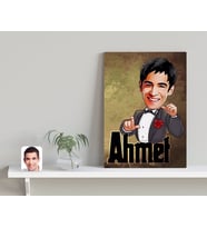 BK Gift Kişiye Özel İsimli Karikatürlü Kanvas Tablo-2