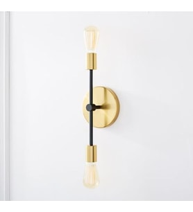 MYLİGHTS GOLD  İKİLİ DUVAR APLİK RETRO RUSTİK APLİK  (Siyah)