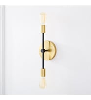 MYLİGHTS GOLD  İKİLİ DUVAR APLİK RETRO RUSTİK APLİK  (Siyah)